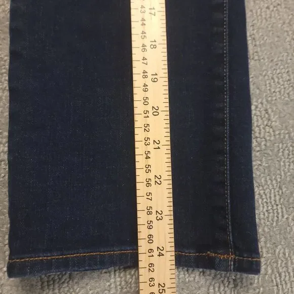 Talbots Jeans Womens 8 (32x24.5) Jeans Crop Flared Stretch Mid Rise Blue Denim - Picture 5 of 10